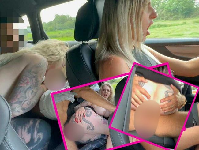 Valery_Venom Porno Video: Autofahrt eskaliert komplett! Geilster AO Rückbank-s*x während Riri fährt