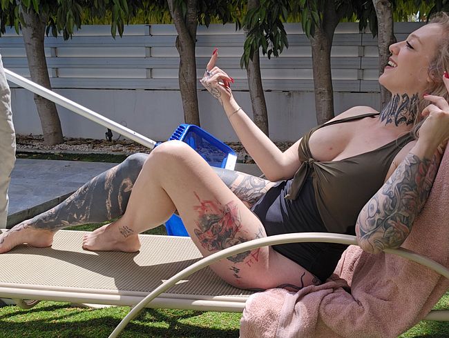 Valery_Venom Porno Video: cream**e vom Pool-Jungen! Endlich wieder OHNE GUMMI fi**EN