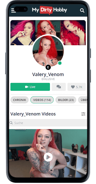 Valery Venom bei MyDirtyHobby